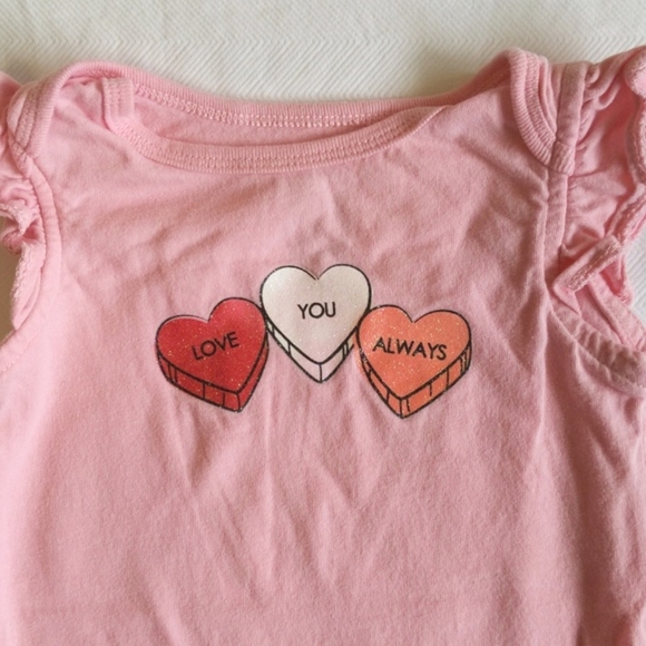 george valentines day matching outfit set 3-6 months baby girl - Picture 4 of 7